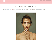 Tablet Screenshot of ceciliemelli.com